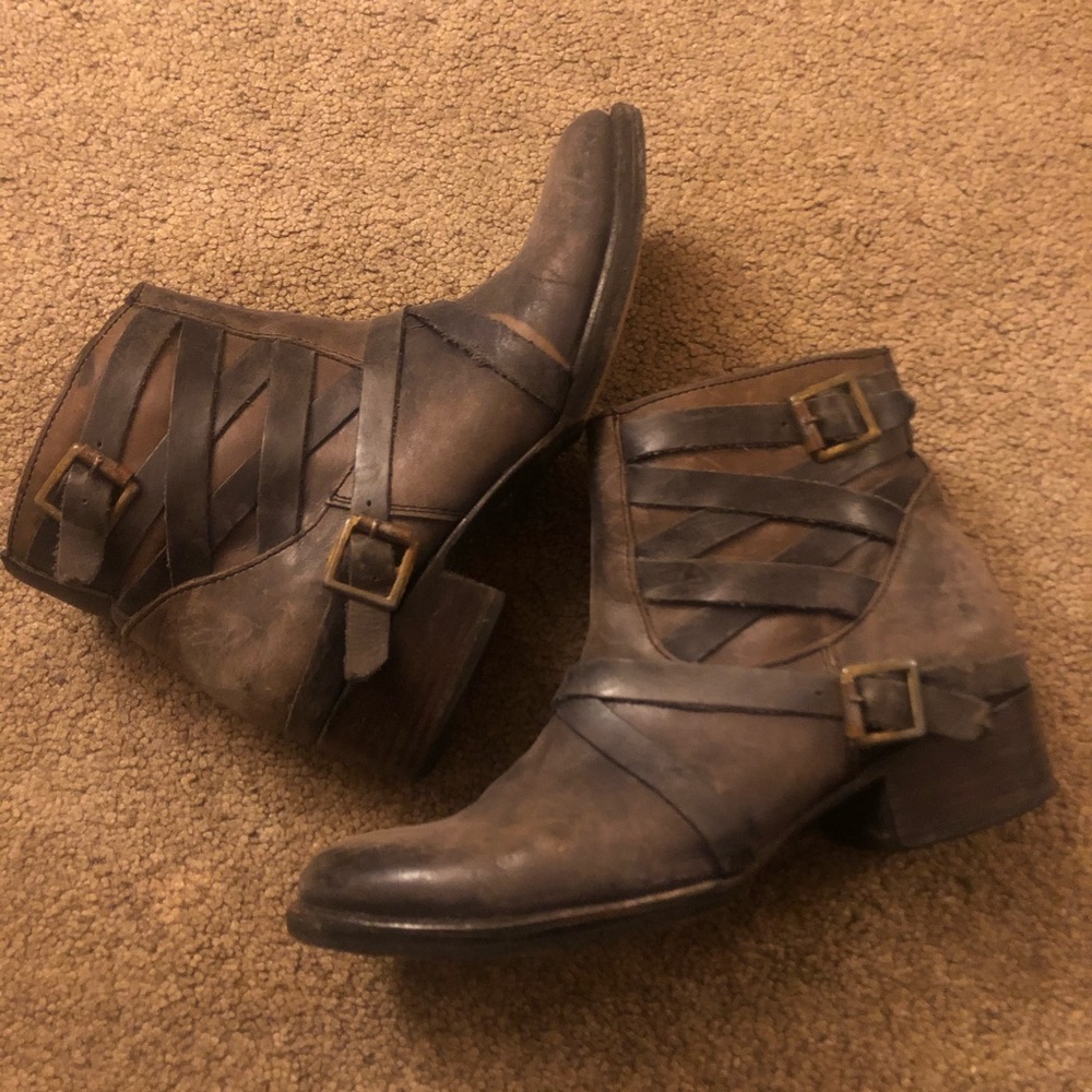 Freebird Sammi leather booties